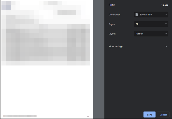 Schritt 4: Instagram-Chat auf dem PC als PDF exportieren