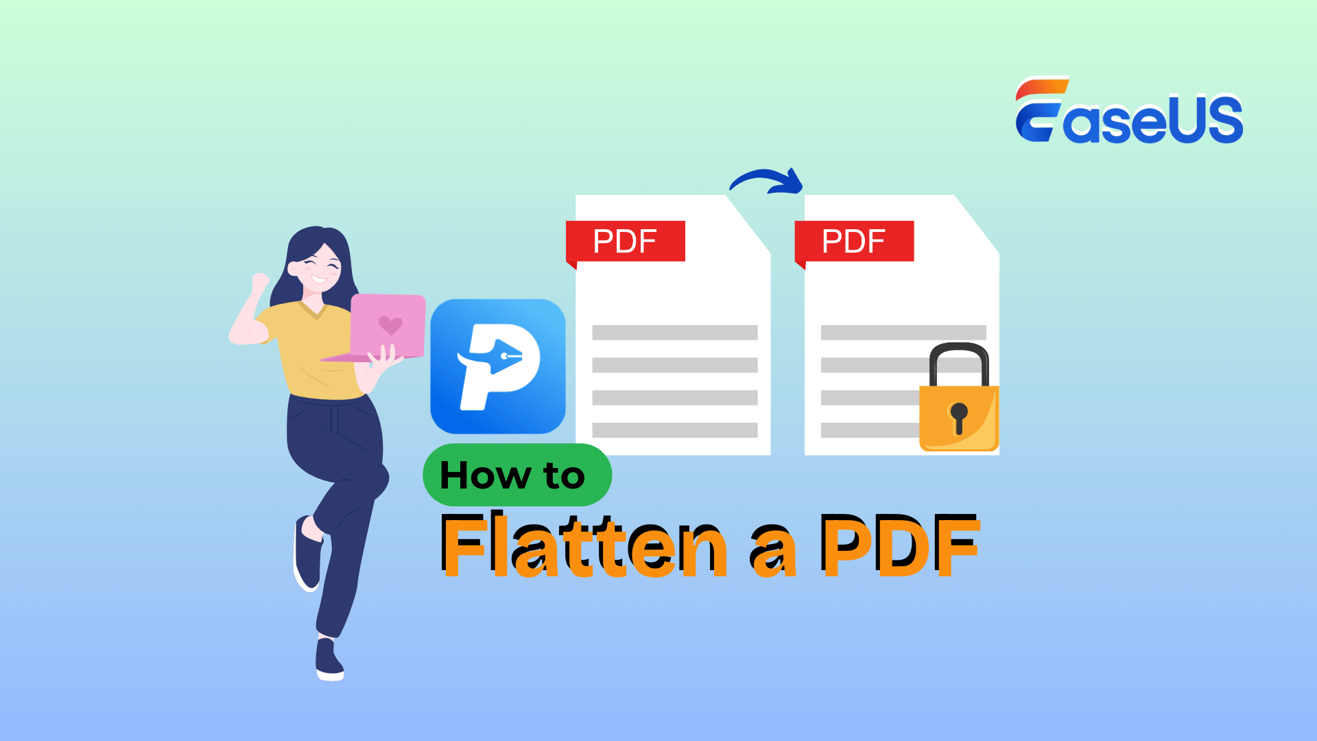 flatten pdf cover
