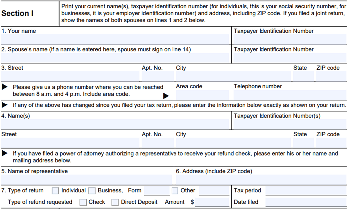 Irs Form 3911 Printable Instructions