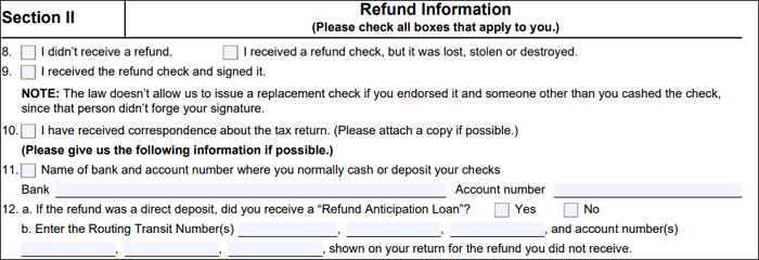 Irs Form 3911 Printable Instructions