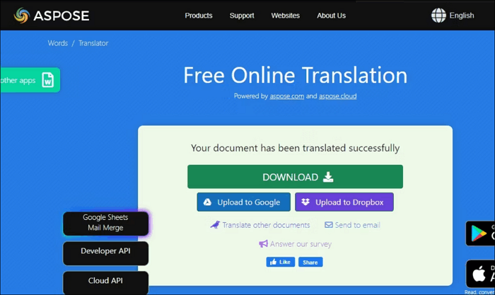 Google translate shop file online