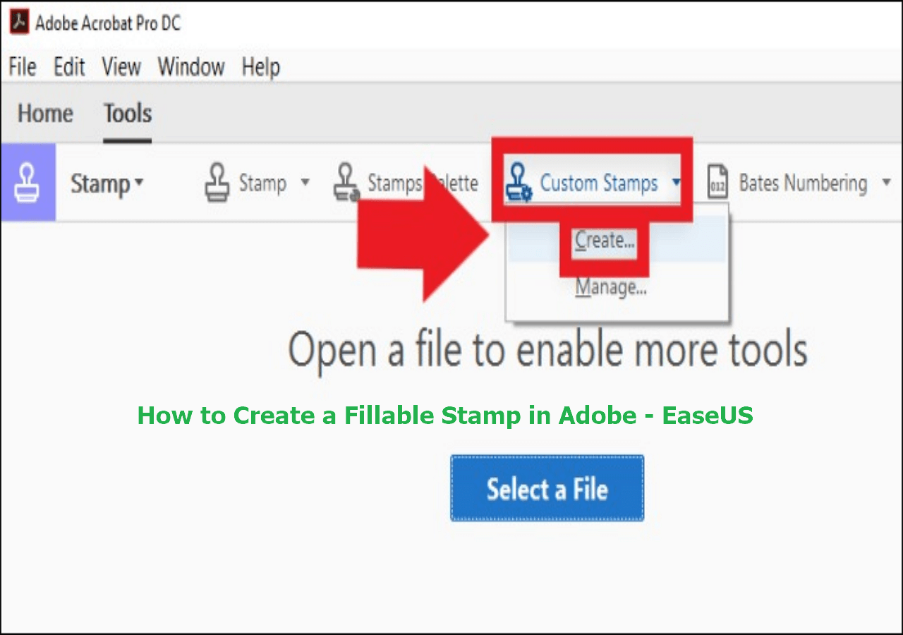 How to Create a Fillable Stamp in Adobe [Full Guide] - EaseUS