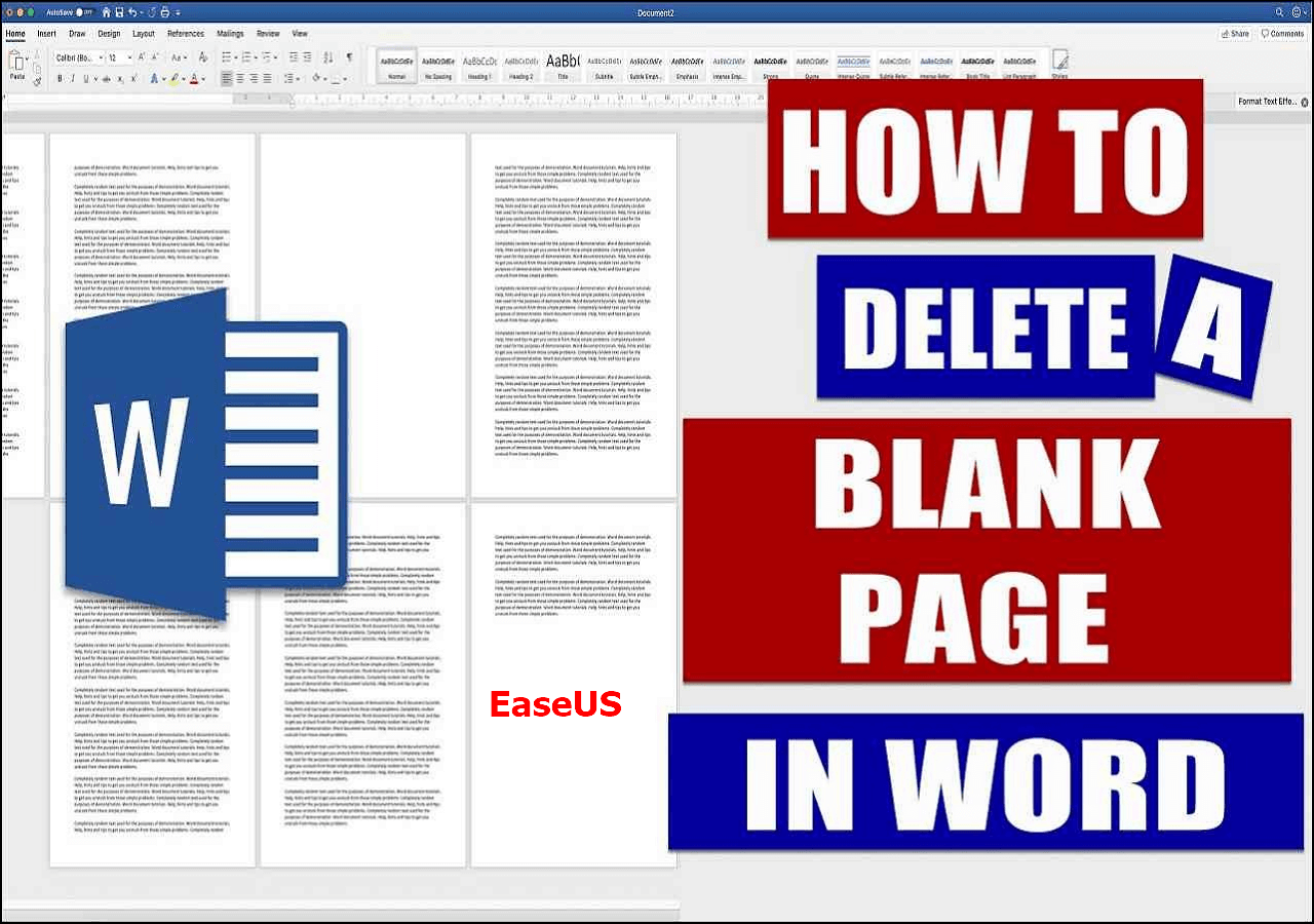 How to Delete a Page in Word [Full Guide in 2025] - EaseUS