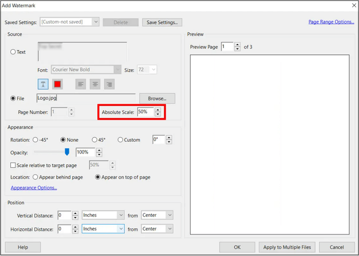 Add Watermark to PDF in Adobe [Single/Batch/Permanent ]