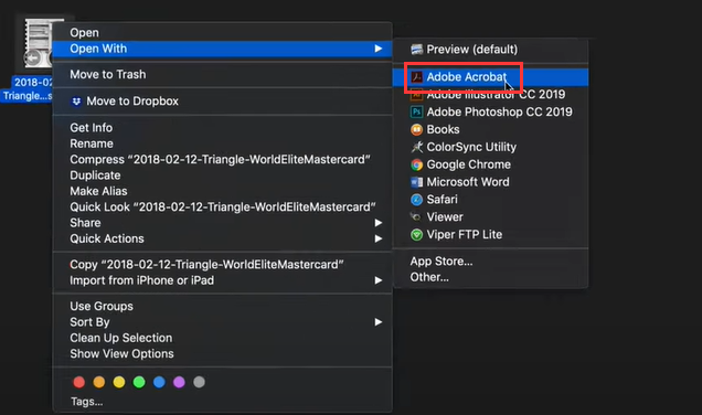 Import PDF into Adobe Acrobat
