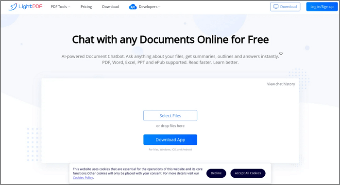 LightPDF Read Attached PDF Files