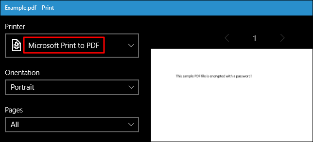 Microsoft Edge-Drucker