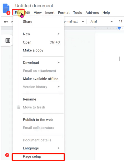 How to Change Google Docs to Landscape Mode - EaseUS