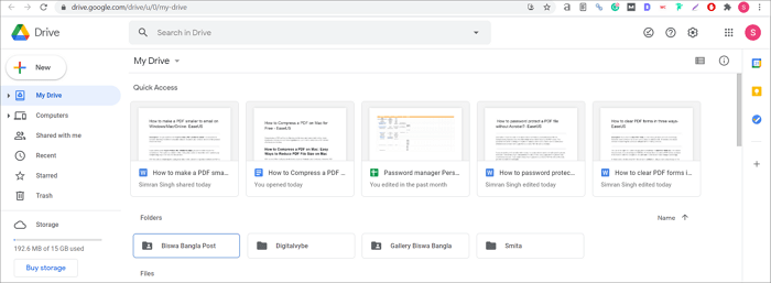 Open Google Drive