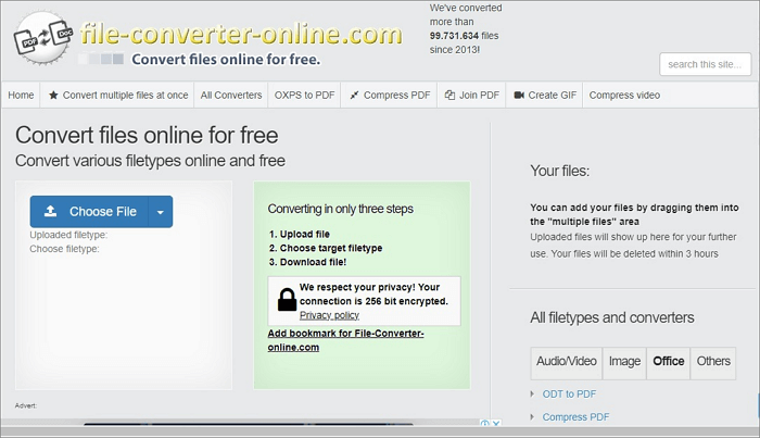 Convert files online for free 