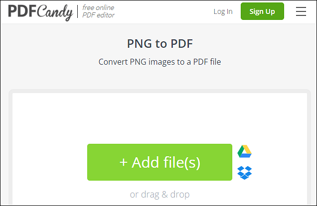 pdf, Süßigkeiten, PNG zusammenführen