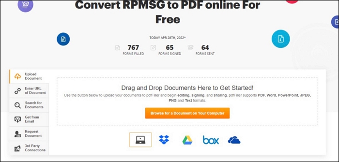 pdf filler rpmsg to pdf