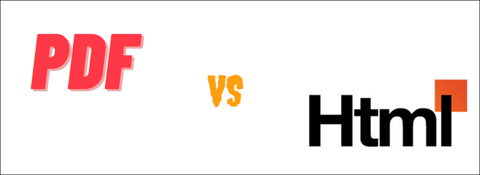 PDF vs. HTML