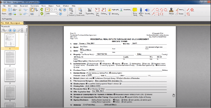 PDF -XCHANGE 편집기 - 무료 Windows 10 PDF 편집기