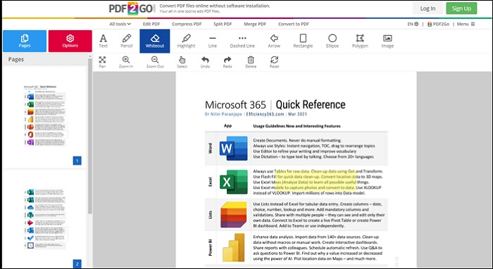 pdf reader pro unhighlight