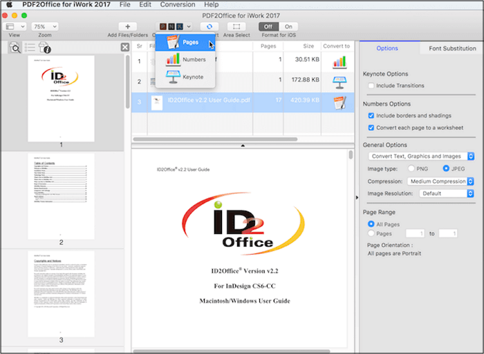 how to convert pdf into keynote