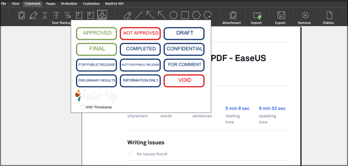 How to Add Stamp to PDF with Simple Clicks EaseUS