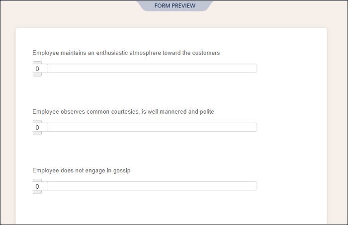 employee feedback form examples