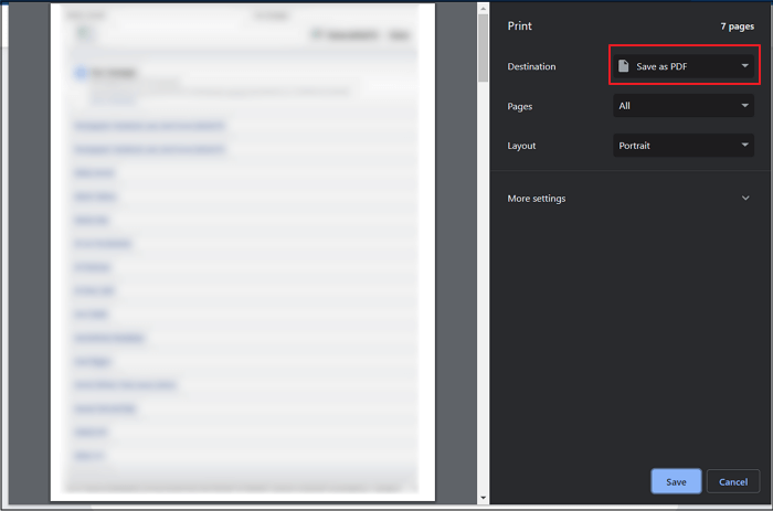 Save as PDF in File Explorer
