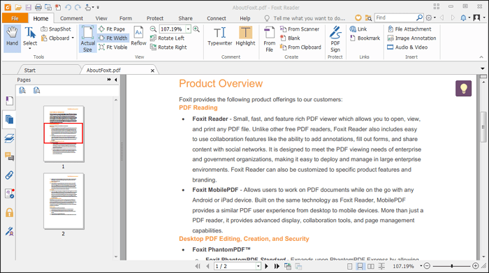 free PDF reader for Mac - Foxit Reader