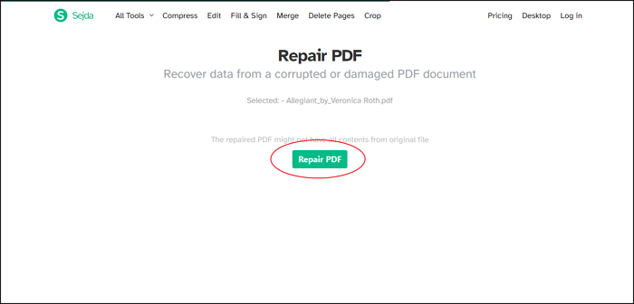 repair pdf file free