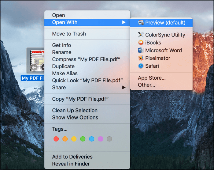 Step 1 to Separate PDF Pages in Preview