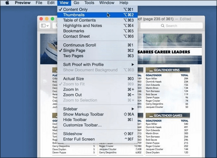 Step 2 to Separate PDF Pages in Preview
