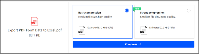 compress pdf online to 100kb