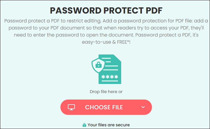 Password Protect PDF file using FREE Free PDF Password Protector