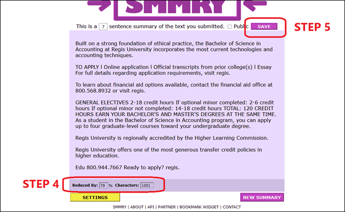 save the summarized pdf