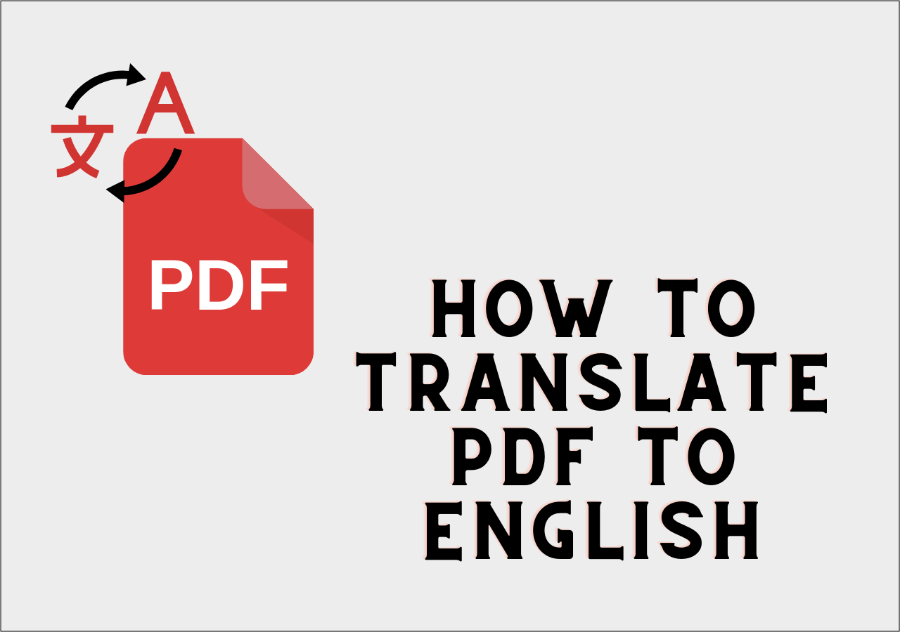 PDF ins Englische übersetzen [aus jeder Sprache⭐] - EaseUS