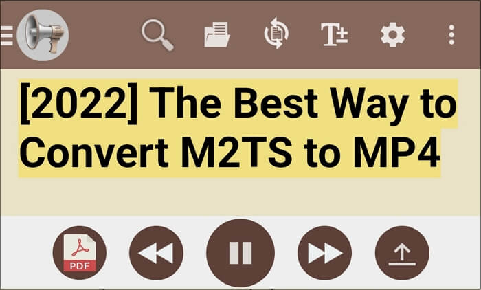 Read PDF aloud on mobile phone