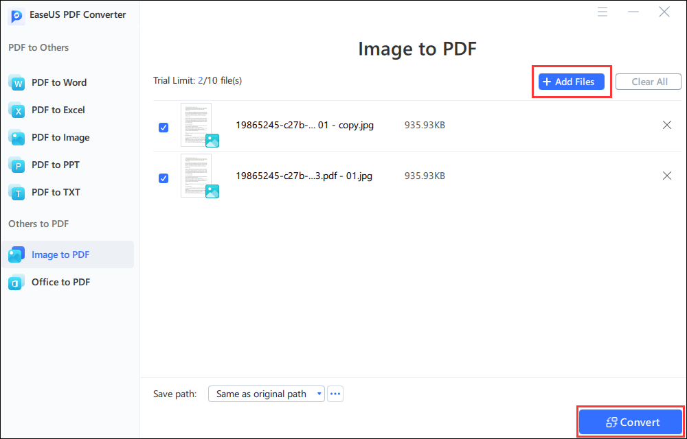 3 Ways to Batch Convert JPG to PDF [2022 Updated] EaseUS