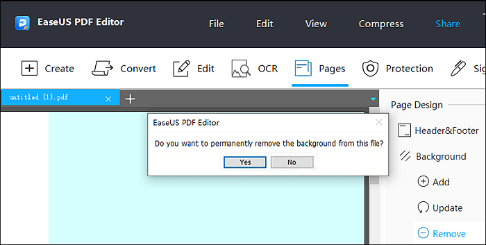 Remove Background from PDF: Với công cụ này, bạn có thể loại bỏ phông nền của bất kỳ tài liệu PDF nào và tái sử dụng chúng. Không cần phải tìm kiếm các chương trình phức tạp khác, chỉ với một cú nhấp chuột sẽ giúp bạn xóa bỏ phông nền PDF một cách đơn giản.