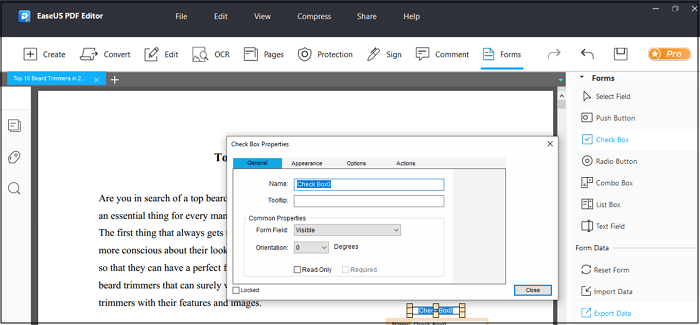 How To Uncheck A Box In Pdf Xchange Editor