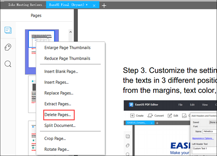 how to delete full pages in word