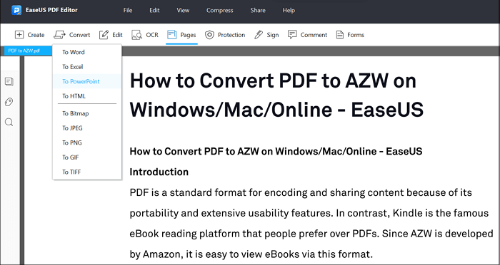 EaseUS PDF Efitor and Converter