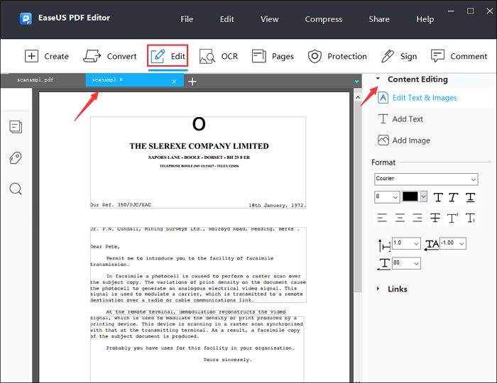 3 Methods How to Edit Scanned PDF Document in EaseUS