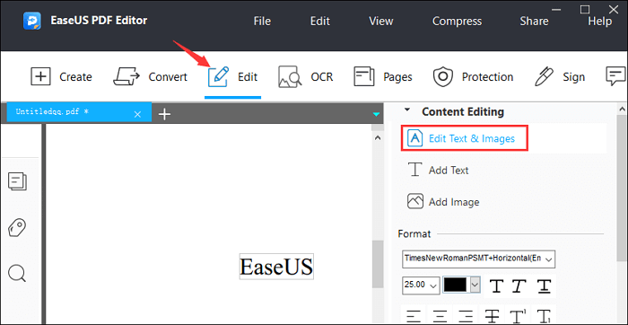 Erase in PDF