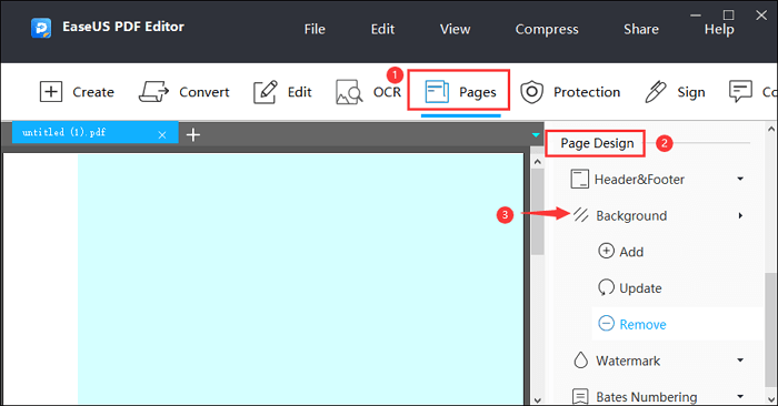 go to page background