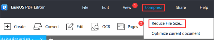 Reduce PDF size