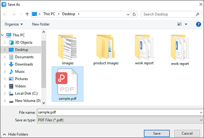 save signed pdf