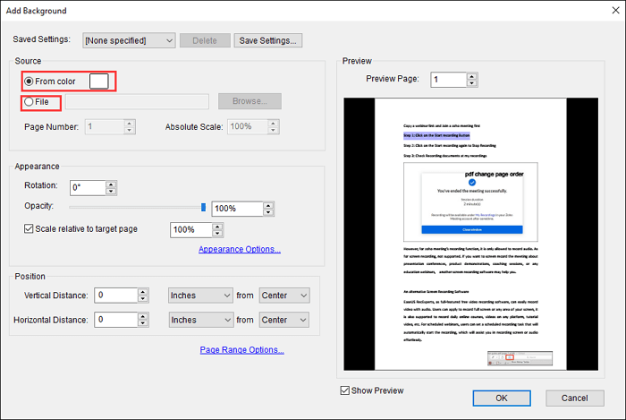 3 Quick Methods to Add Background to PDF File (2022 Tips) - EaseUS