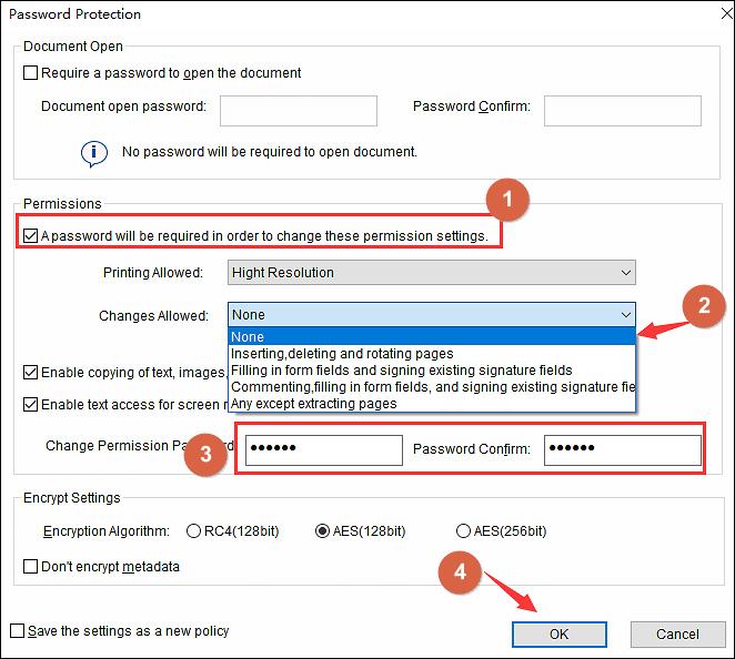 EaseUS PF Editor Set Password