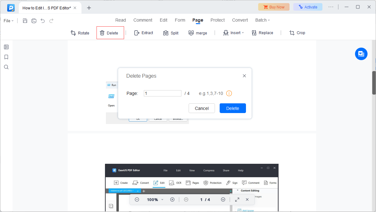 How to Split a PDF into Separate Pages Easily - EaseUS